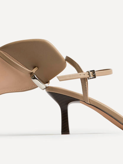 Amira Taupe Heeled Sandals