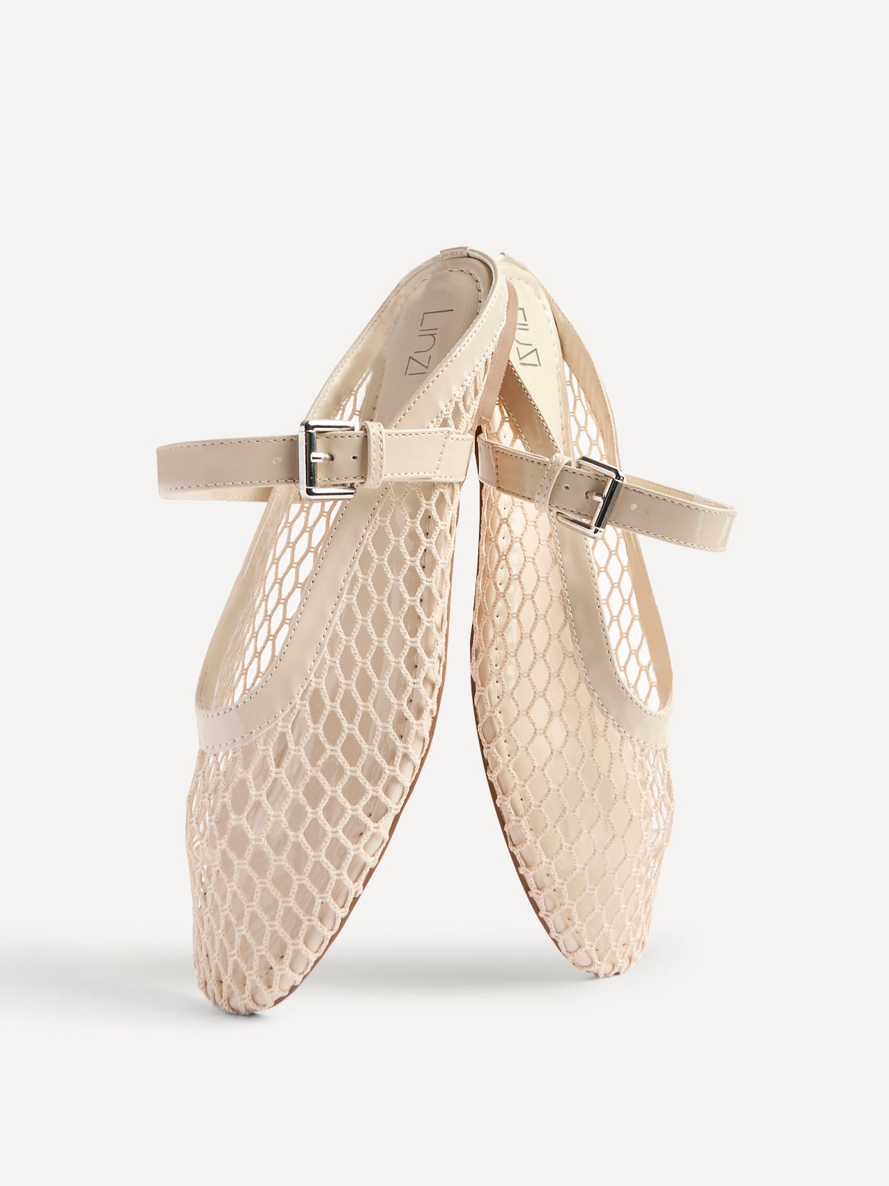 Anessa Nude Mesh Mules