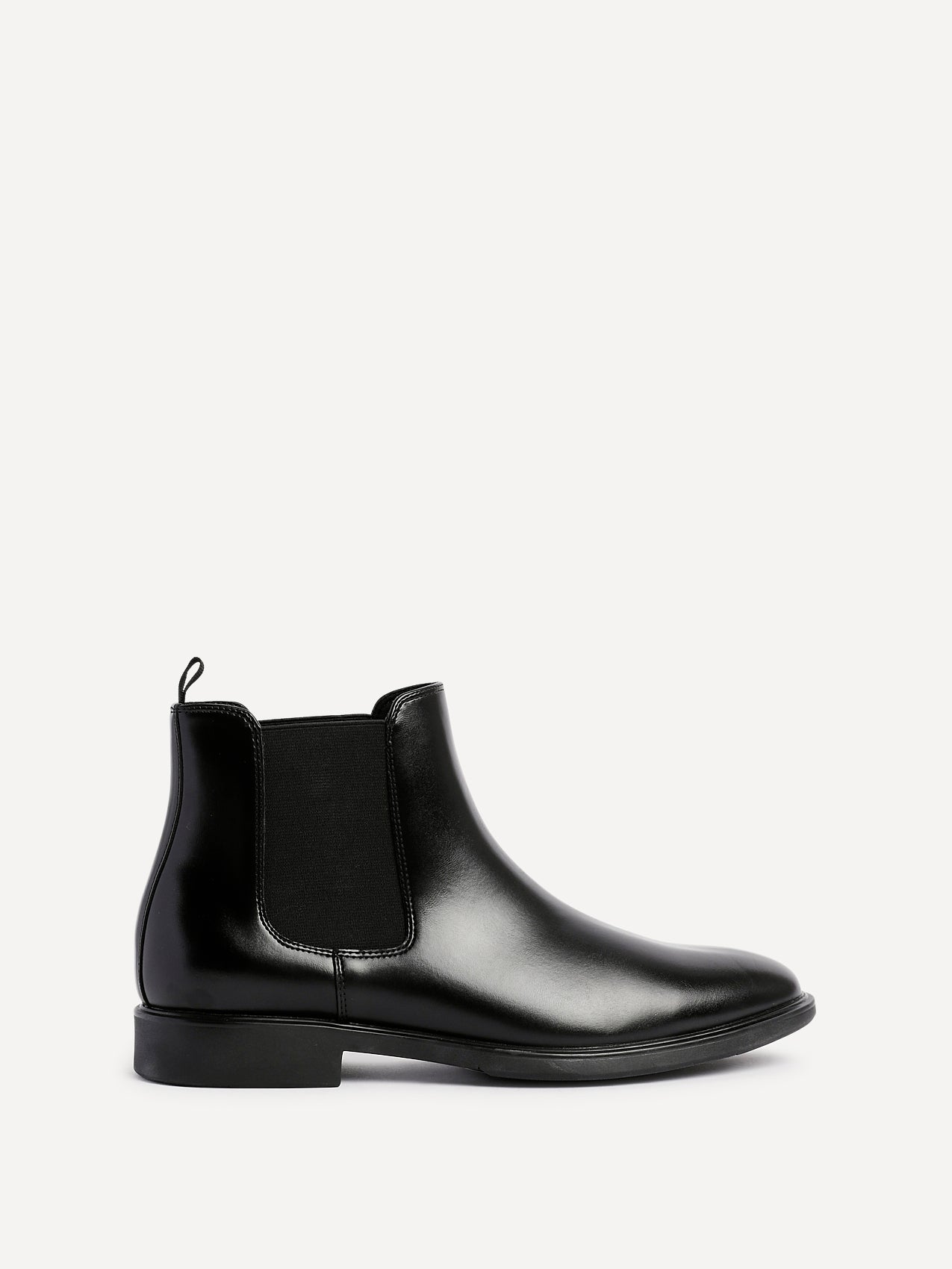 Antonio Mens Black Faux Leather Chelsea Boots