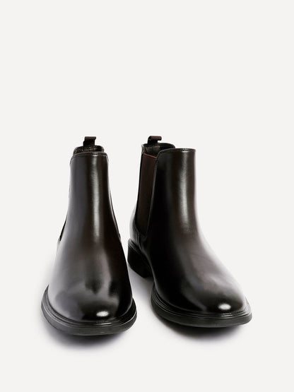 Antonio Mens Brown Faux Leather Chelsea Boots