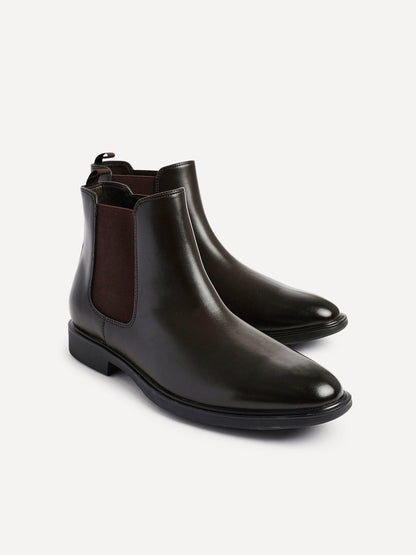 Antonio Mens Brown Faux Leather Chelsea Boots