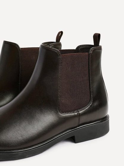 Antonio Mens Brown Faux Leather Chelsea Boots