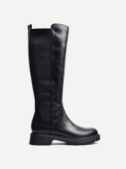 Atlas Black Long Riding Boots