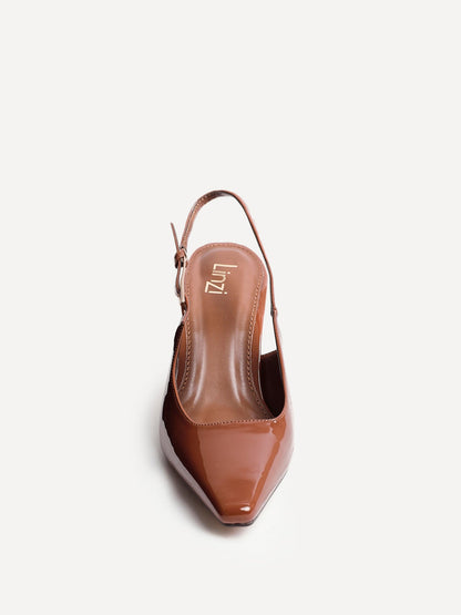 Avani Caramel Patent Court Heels