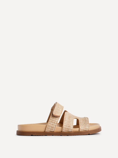 Avena Natural Flat Sandals