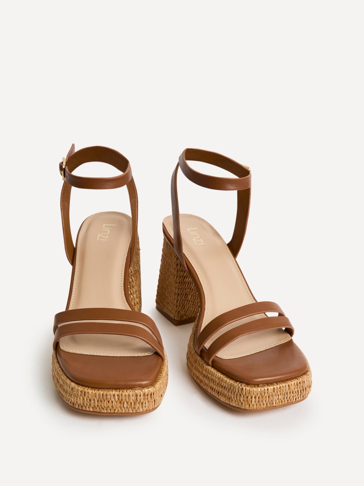 Ayla Tan Platform Heeled Sandals
