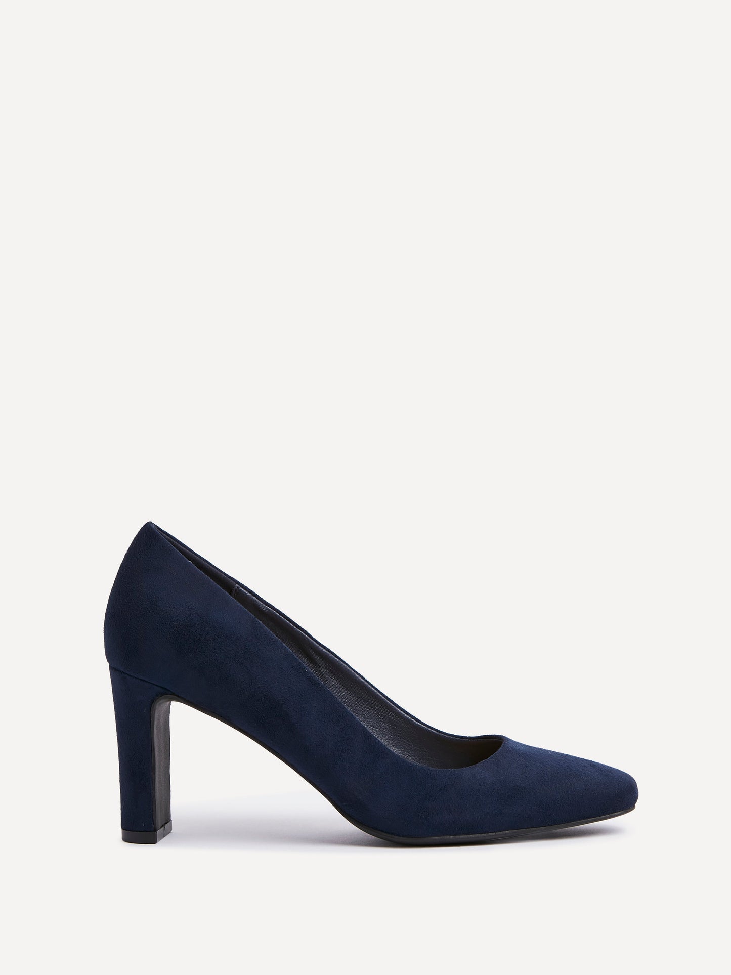Agenda Navy Faux Suede Court Heels