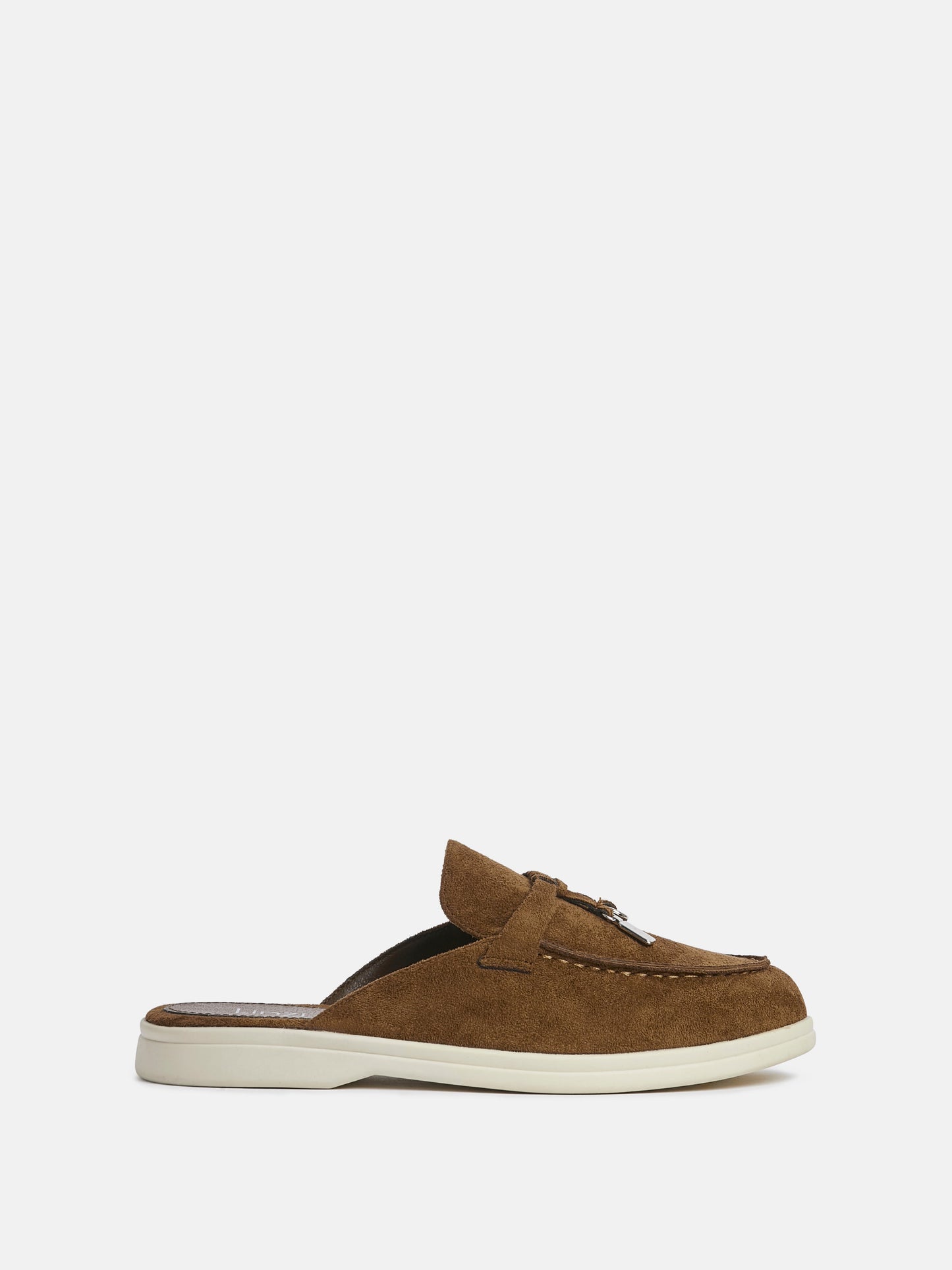 Alix Tan Faux Suede Slip On Mules