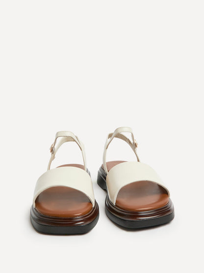 Balance Ivory Flat Sandals
