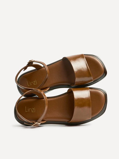 Balance Tan Flat Sandals