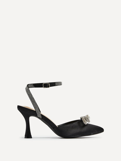 Beatrice Double Bow Embellished Court Heel