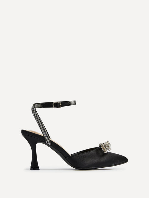 Beatrice Double Bow Embellished Court Heel
