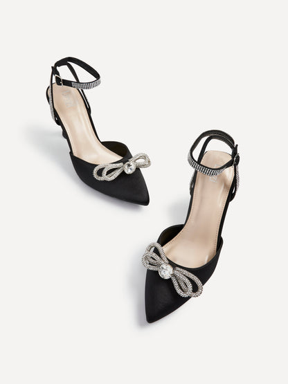 Beatrice Double Bow Embellished Court Heel