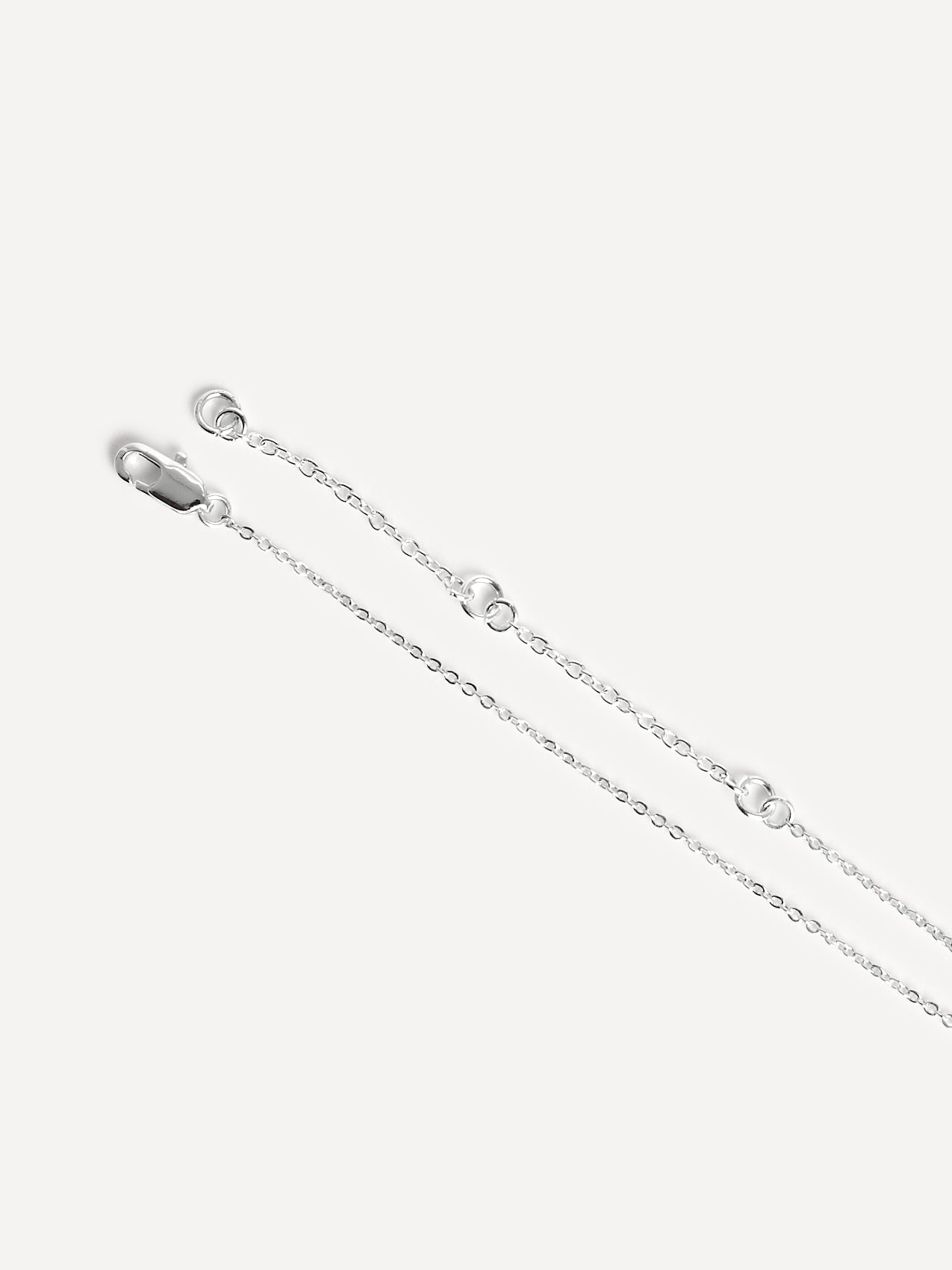 Beau Silver Crystal Drop Necklace