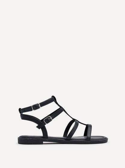 Belinda Black Gladiator Sandals