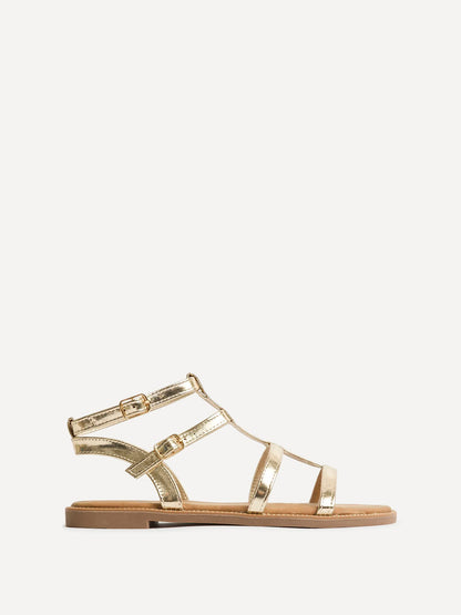 Belinda Gold Gladiator Sandals