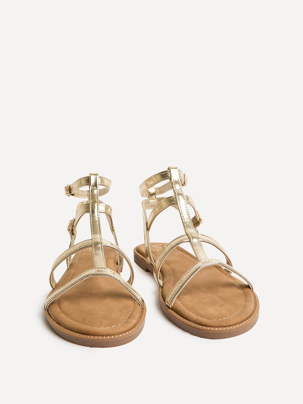 Belinda Gold Gladiator Sandals