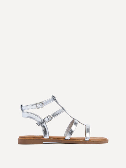 Belinda Silver Gladiator Sandals