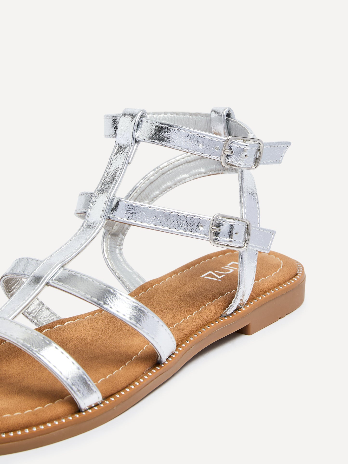 Belinda Silver Gladiator Sandals