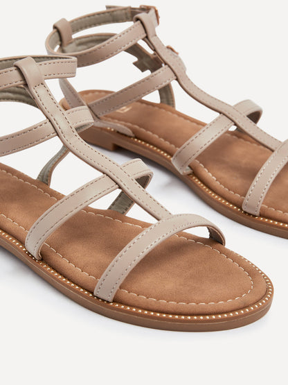 Belinda Taupe Gladiator Sandals