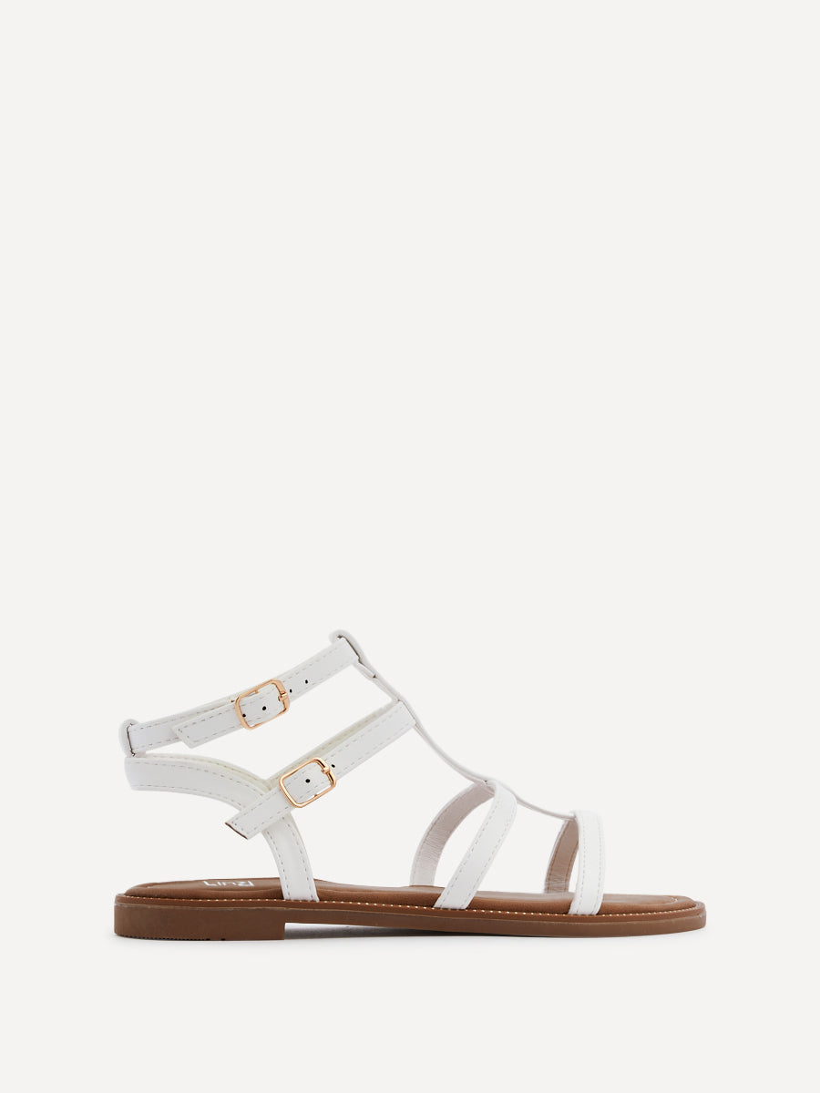 Belinda White Gladiator Sandals