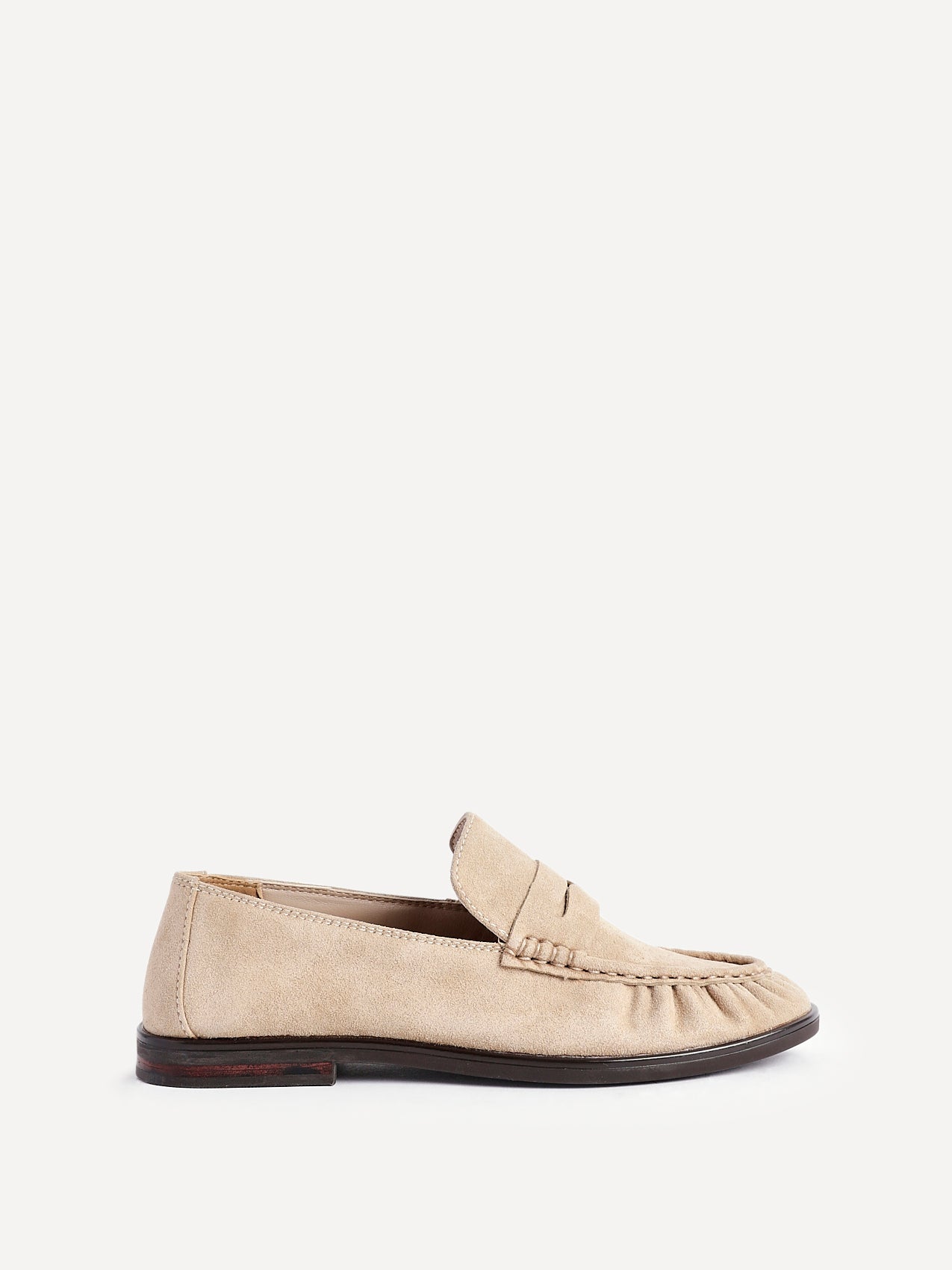 Belmont Beige Suede Leather Loafers