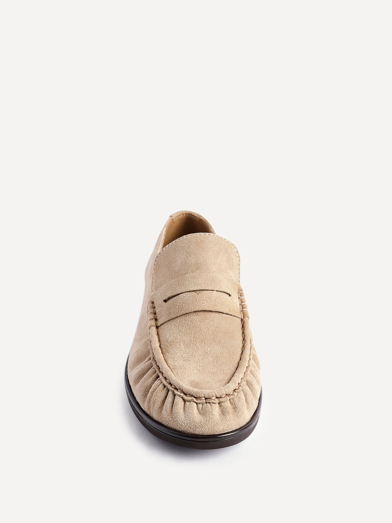 Belmont Beige Suede Leather Loafers