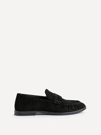 Belmont Black Suede Leather Loafers