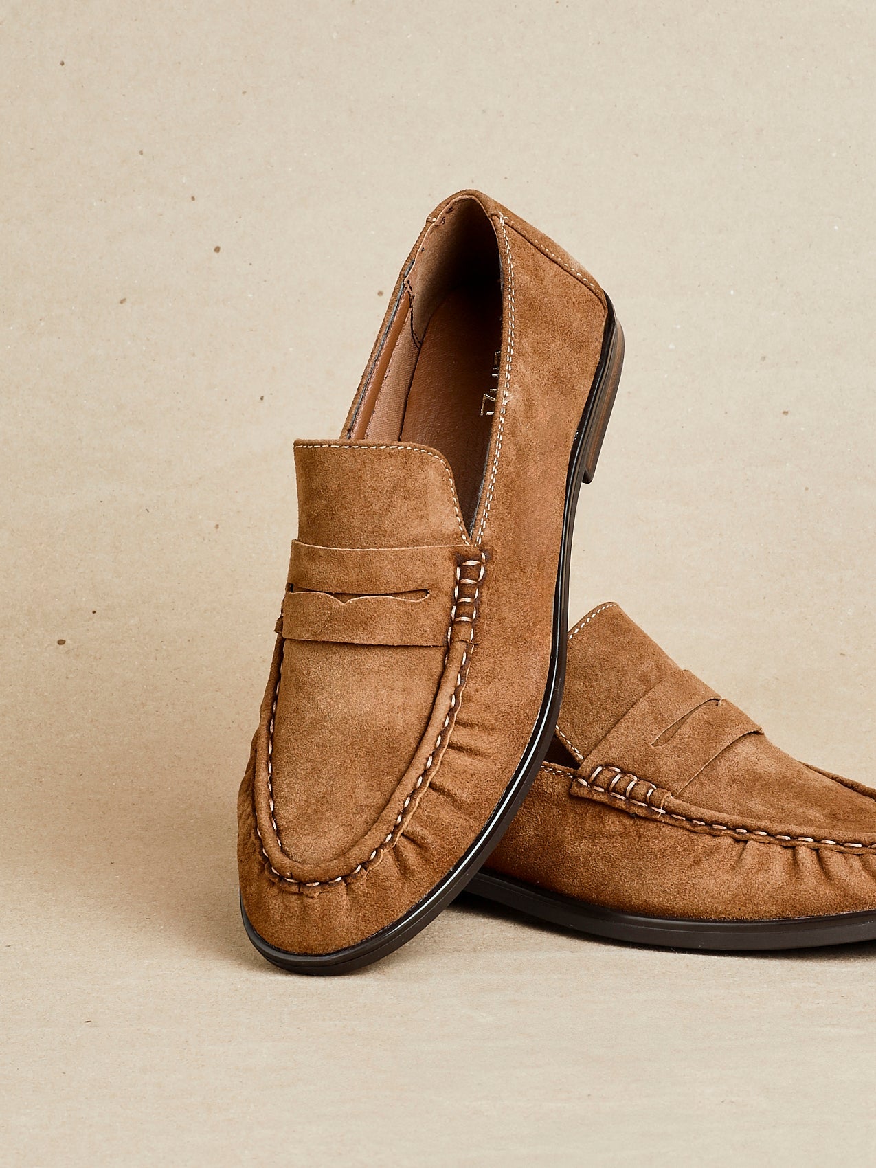 Belmont Tan Suede Leather Loafers