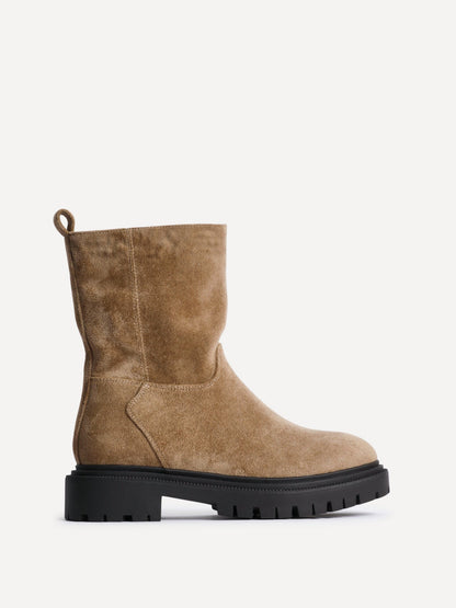 Bentley Sand Chunky Ankle Boots