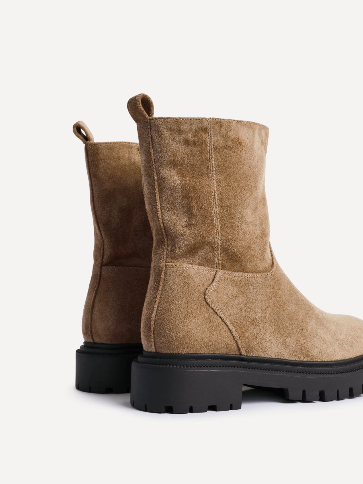 Bentley Sand Chunky Ankle Boots