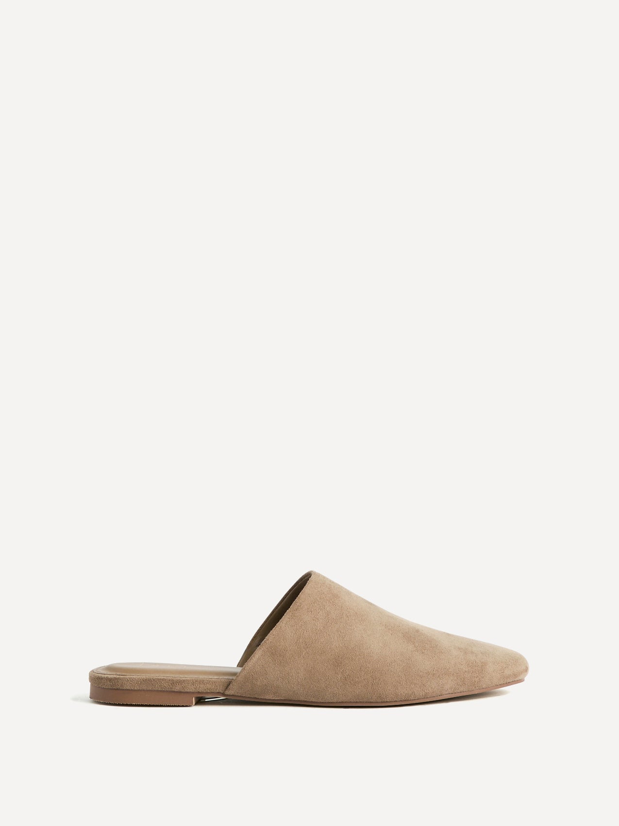 Blake Beige Faux Suede Mules