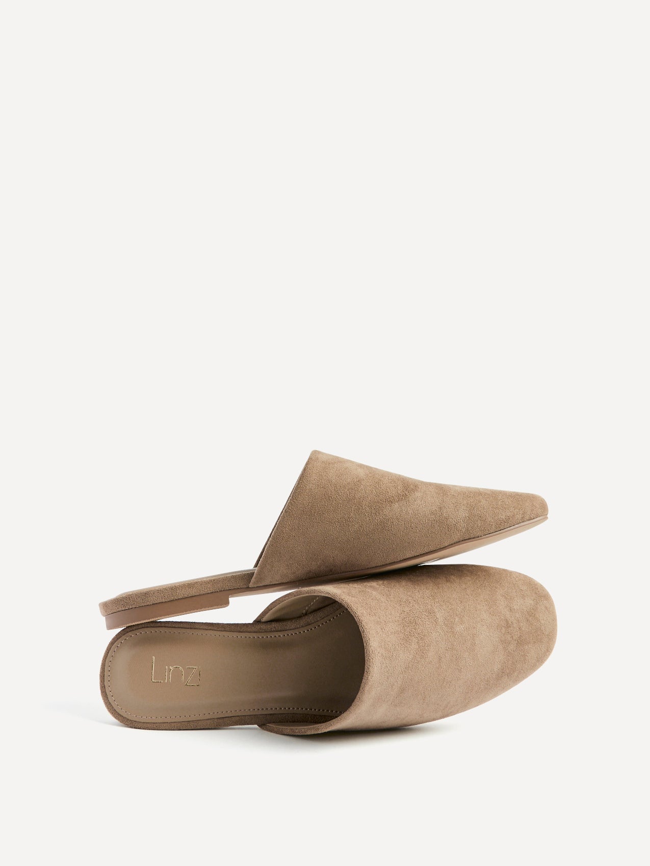 Blake Beige Faux Suede Mules