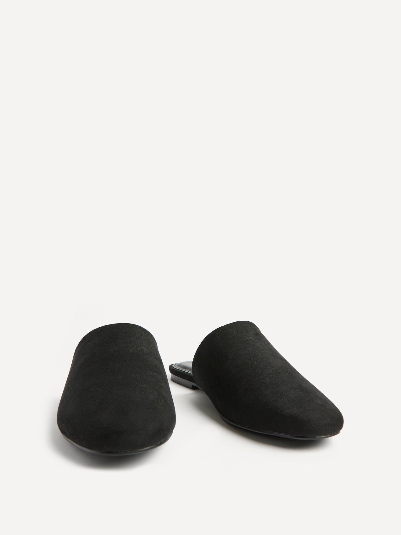 Blake Black Faux Suede Mules