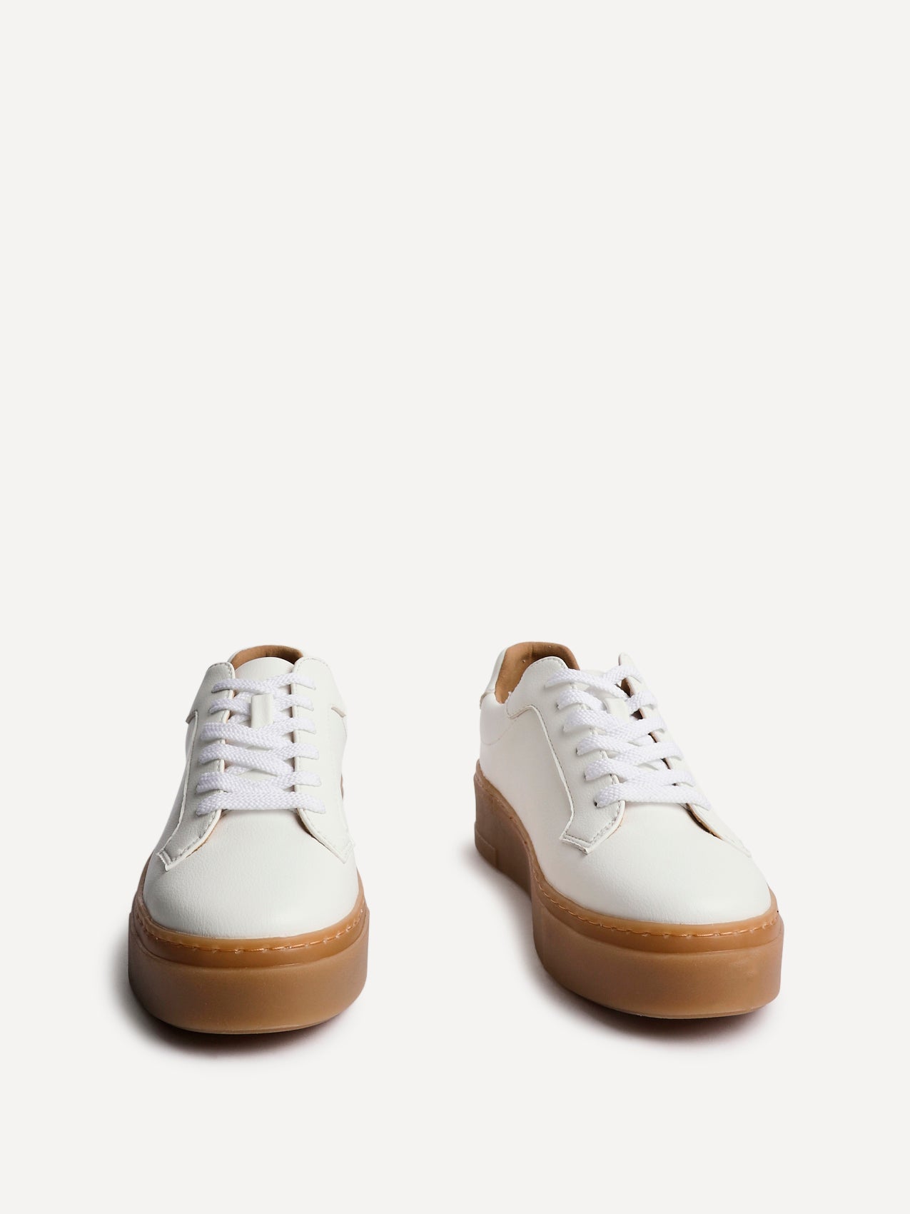 Blanca White Leather Trainers