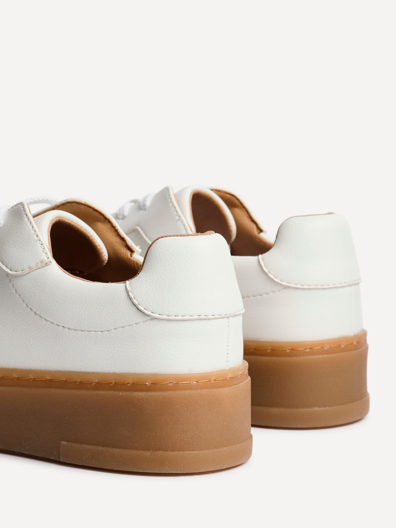 Blanca White Leather Trainers