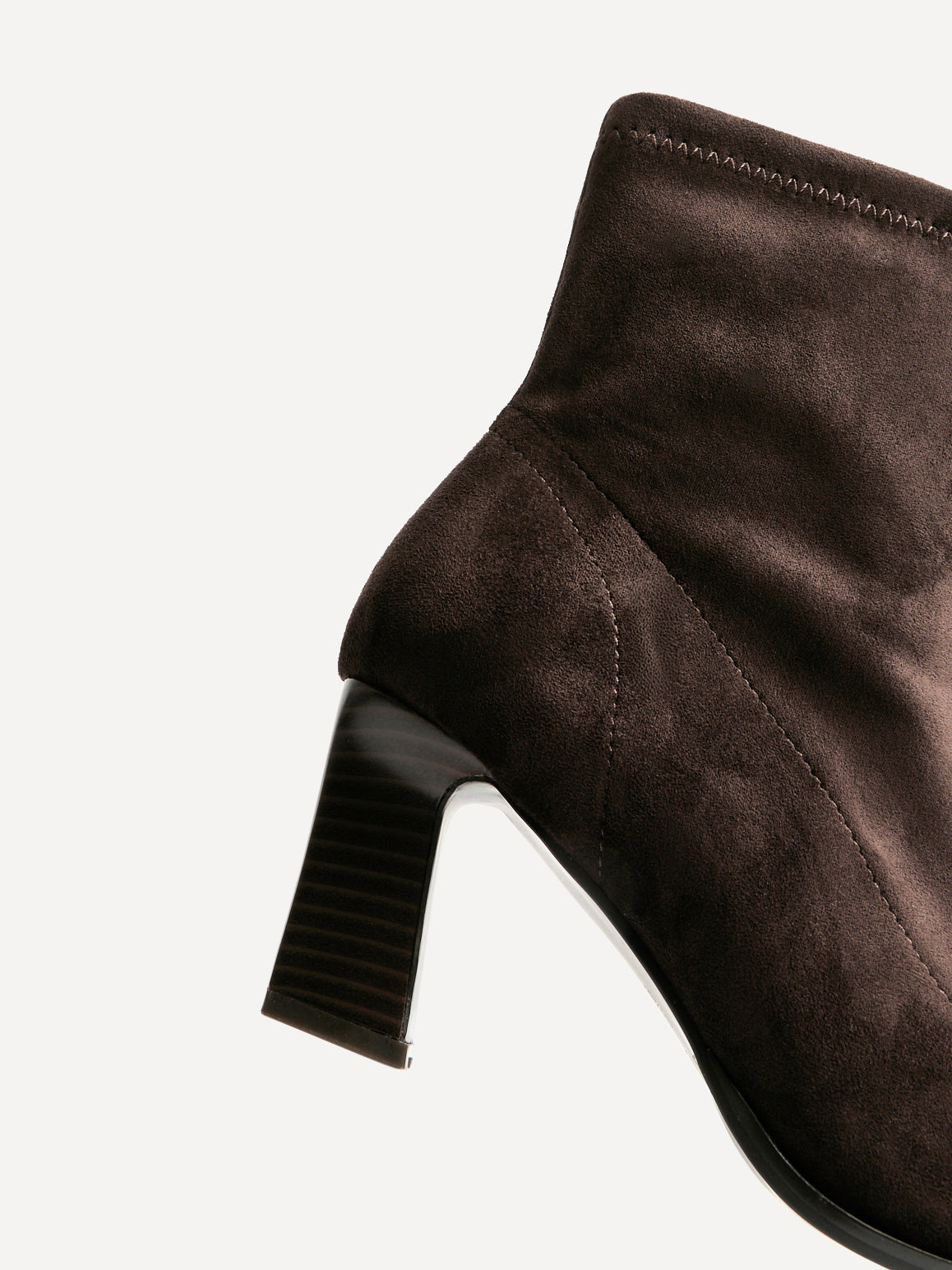 Blaze Brown Sock Heeled Ankle Boots
