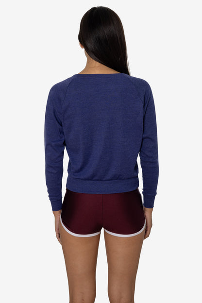 BR3094 - Women's Tri-Blend Rib Pullover
