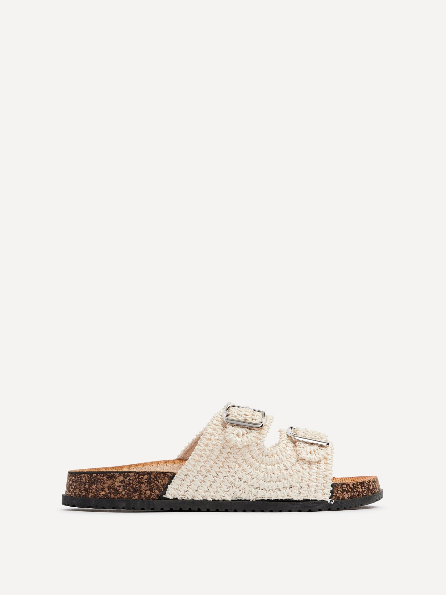 Brianna Beige Flat Sandals