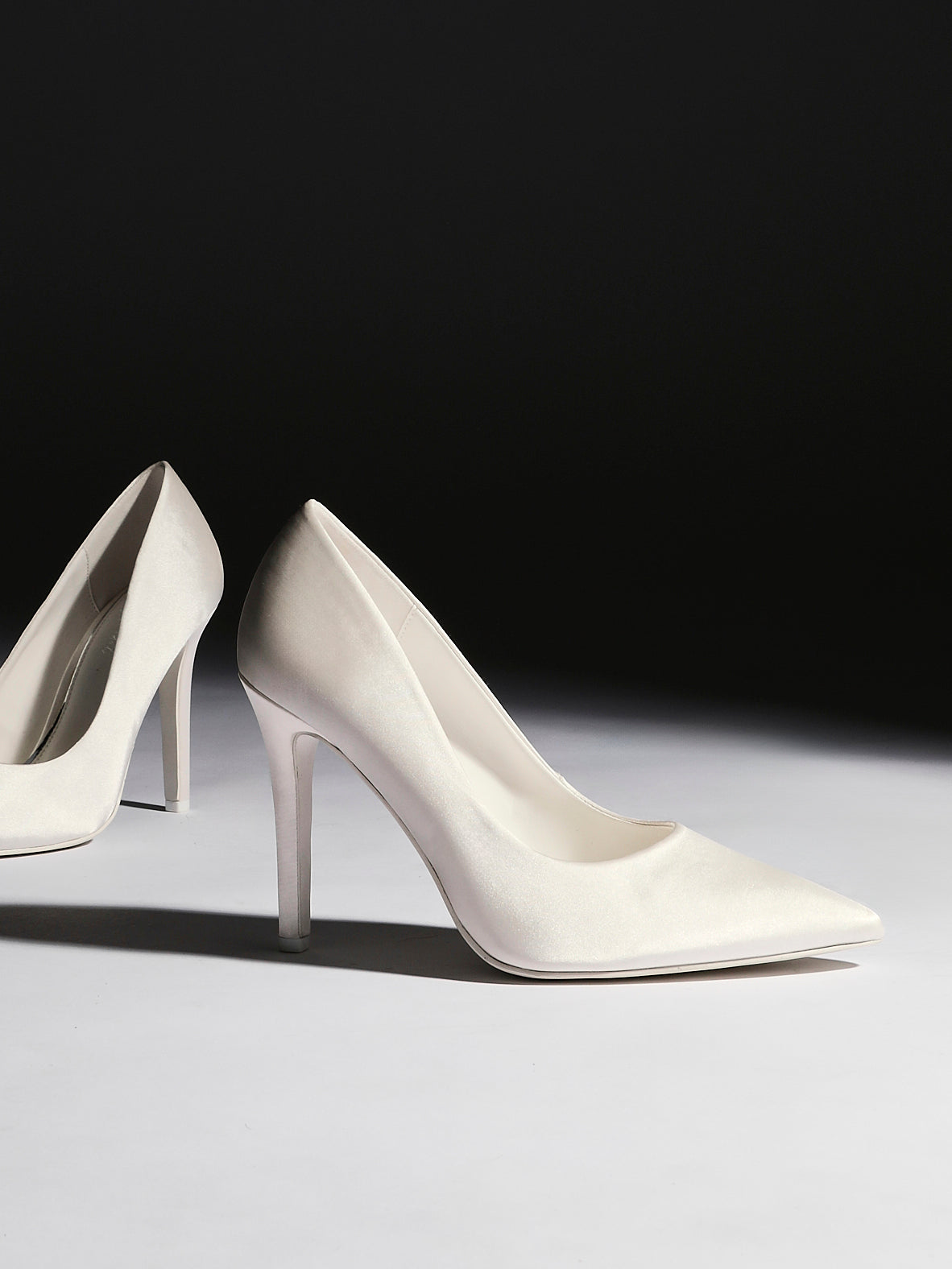 Solemate Bridal Ivory Satin Court Heels