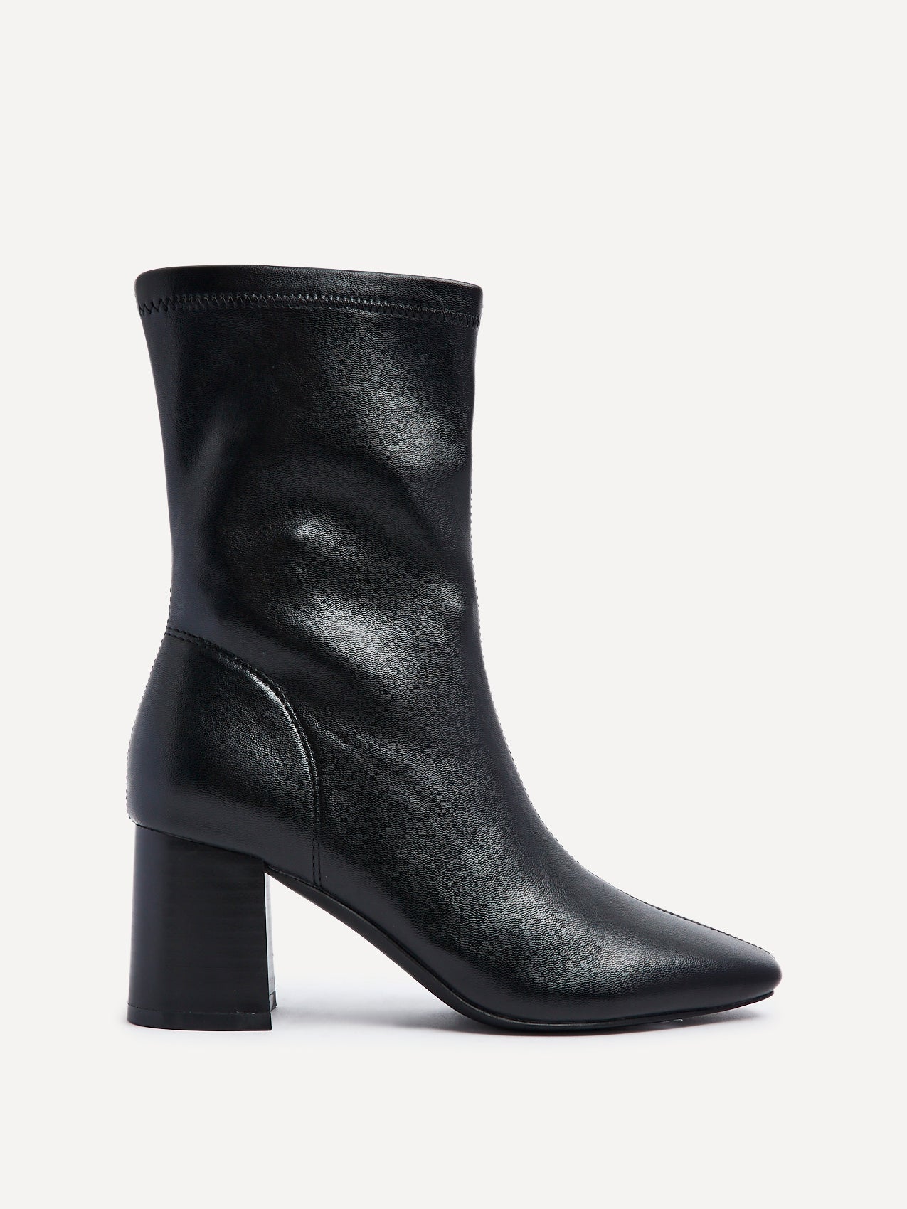 Bronx Black Block Heeled Boots