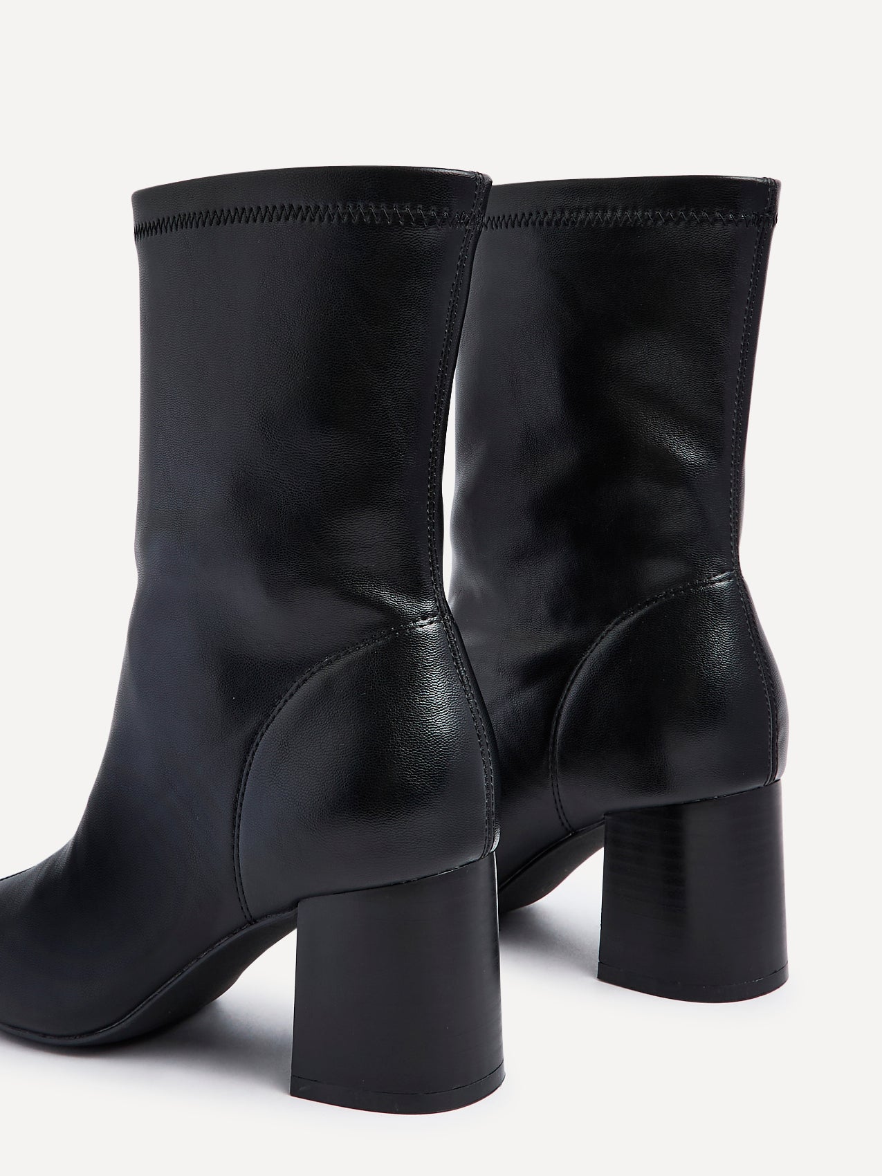 Bronx Black Block Heeled Boots