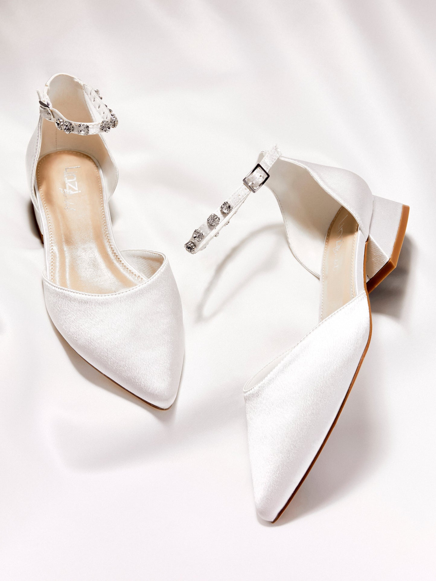 Everlasting Wide Fit Bridal Low Court Heels