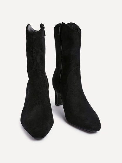 Calabasas Black Western Heeled Boots
