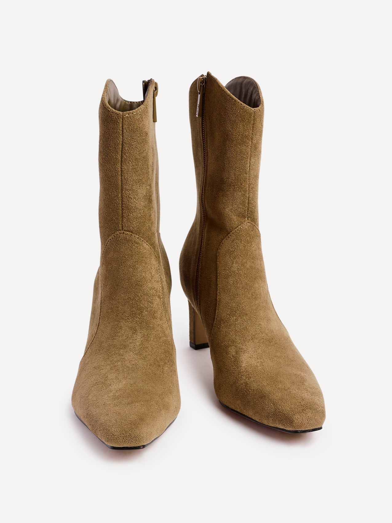 Calabasas Sand Western Heeled Boots