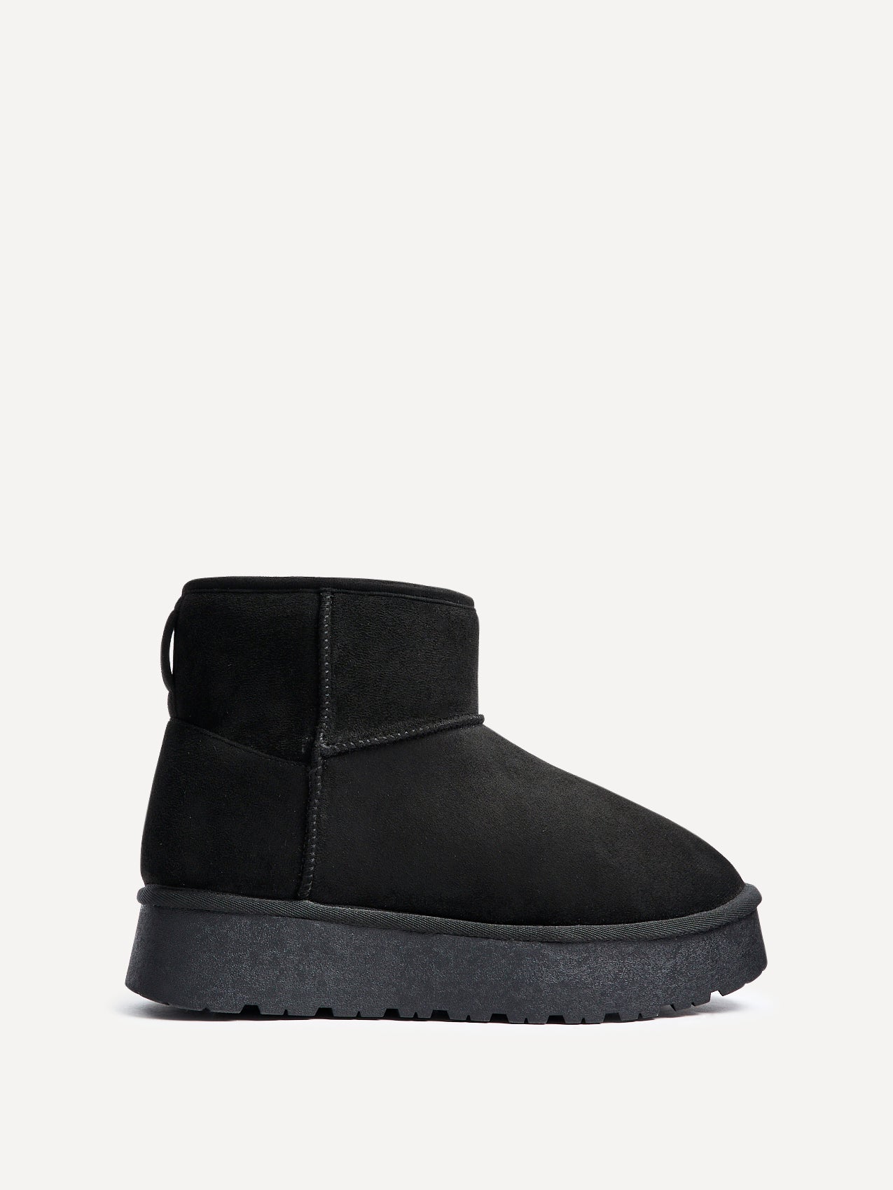 Cammie Black Platform Ankle Boots