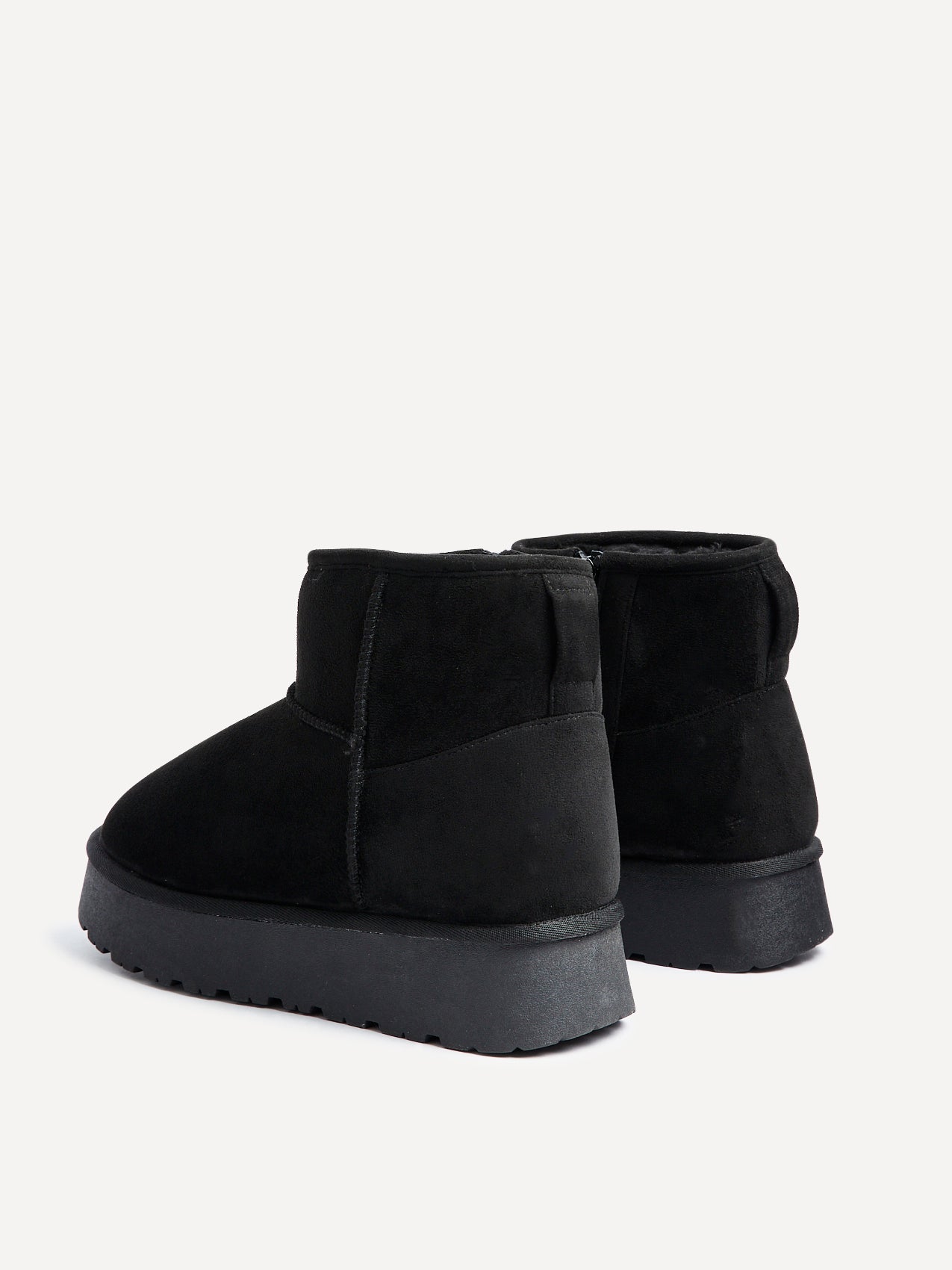 Cammie Black Platform Ankle Boots