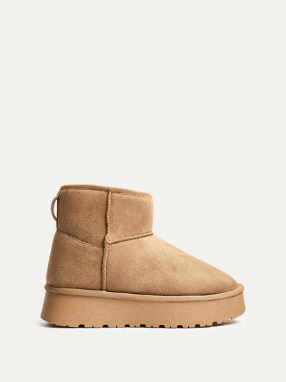 Cammie Chestnut Platform Ankle Boots