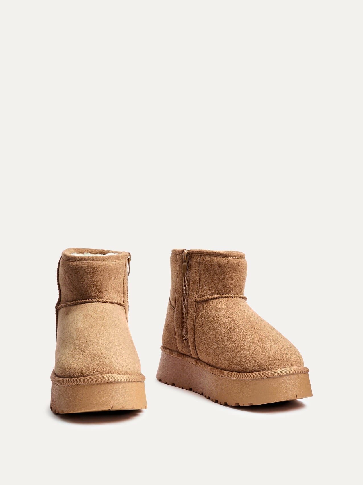 Cammie Chestnut Platform Ankle Boots