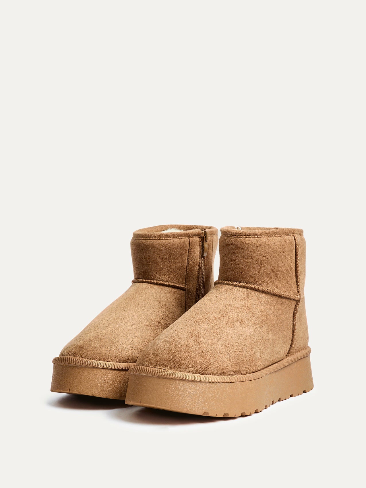 Cammie Chestnut Platform Ankle Boots